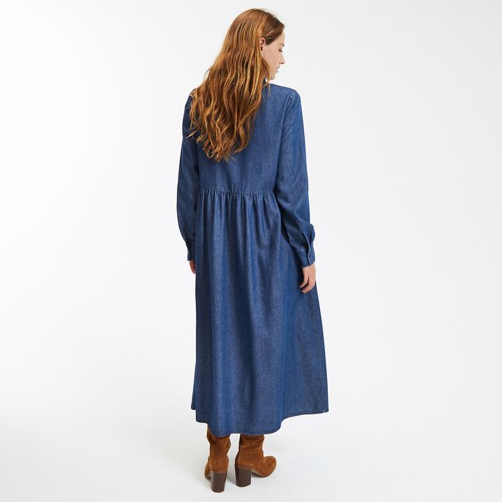 Image du produit La Redoute Collections Longue robe en jean à manches longues (38)