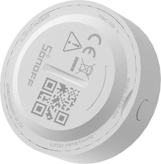 Productafbeelding Sonoff Zigbee temperatuur- en vochtigheidssensor SNZB-02P DC 3 V