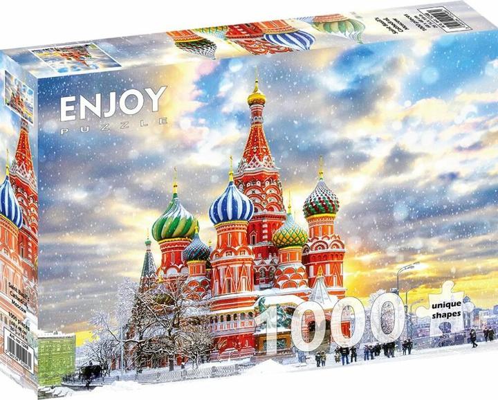 Actual product image Enjoy Puzzle ENJOY-1248 - Basilius Cathedral, Moscow, jigsaw puzzle, 1000 pieces (1000 pieces)