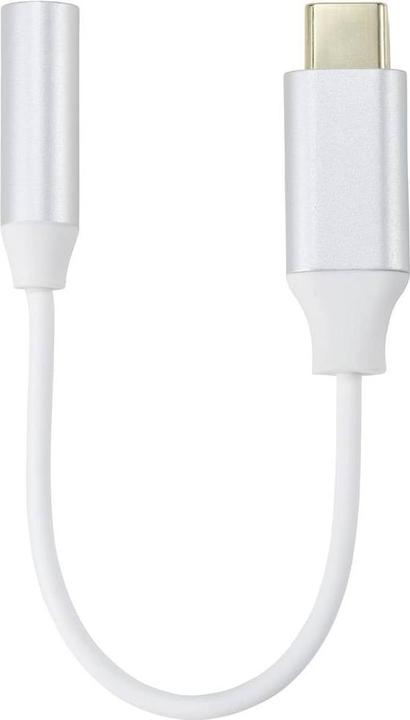 Image du produit Renkforce Câble de connexion USB-C®, audio (1x USB-C® - 1x audio, stéréo (3.5 mm) Clip (USB Type C, Chat audio, Jack 3.5mm)