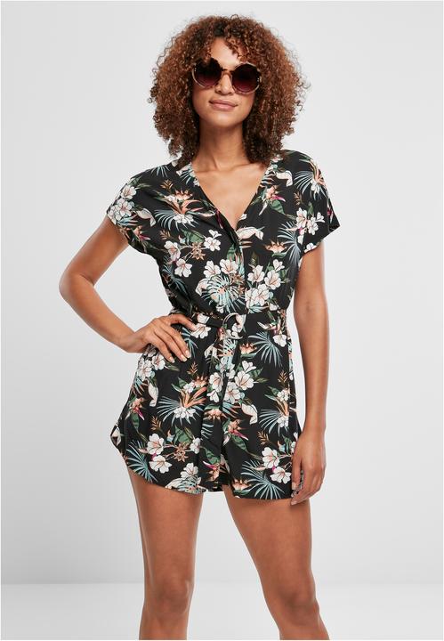 Produktbild Urban Classics Ladies Short Viscose Belt Jumpsuit (S)