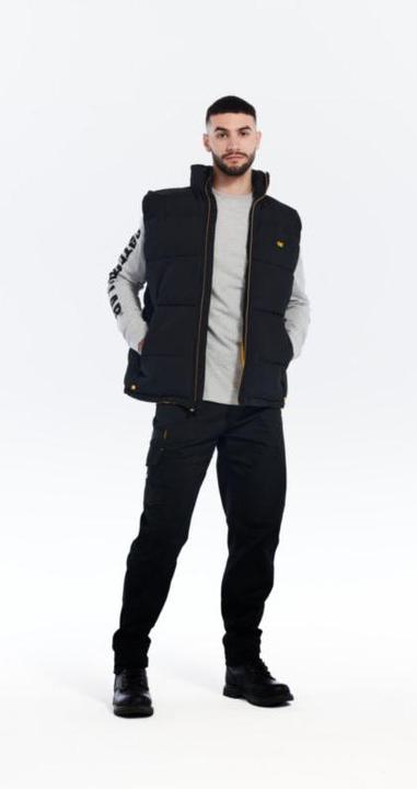 Actual product image Cat Quilted waistcoat black size L (L)