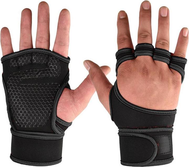 Image du produit JTI Gants d'entraînement avec support poignet - Noir - L (L)