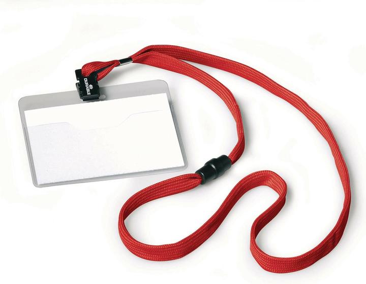 Actual product image Durable Name tag with textile strap
