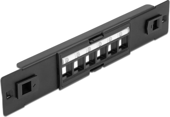 Produktbild Delock Patchpanel 10″ Keystone 6-Port 10 Rack