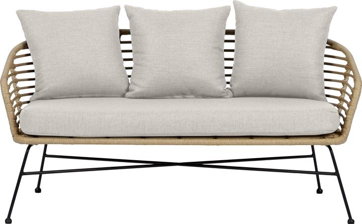 Schou Loungesofa Kaja, 2 Sitzplätze, Schwarz/Nature