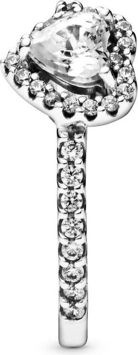 Actual product image Pandora Ring Elevated Heart (50, 925 Silver)