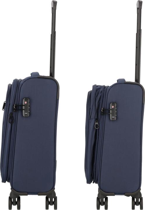 Produktbild D&N Travel Line 9704 4 Rollen Kabinentrolley S 55 cm mit Dehnfalte (38 l, Handgepäck (bis 50l))