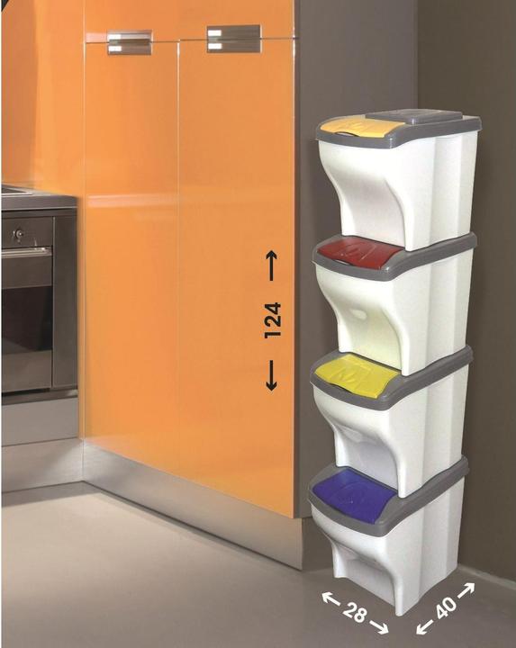 Image du produit Bama PATTUMIERAPOKER SET 4 pcs. - modulaire COL. (80 l)