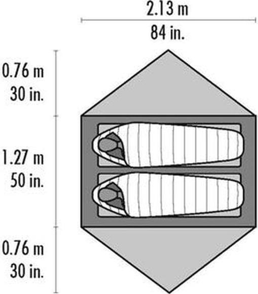 Actual product image Msr Hubba Hubba NX (Dome tent, 1.54 kg, 2 persons)