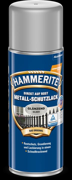 Produktbild Hammerite Metallschutzlackspray glnzend Silbergrau 400 ml (400 ml, Silbergrau)