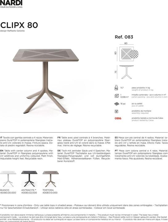 Immagine prodotto Nardi Clip X (80 cm)