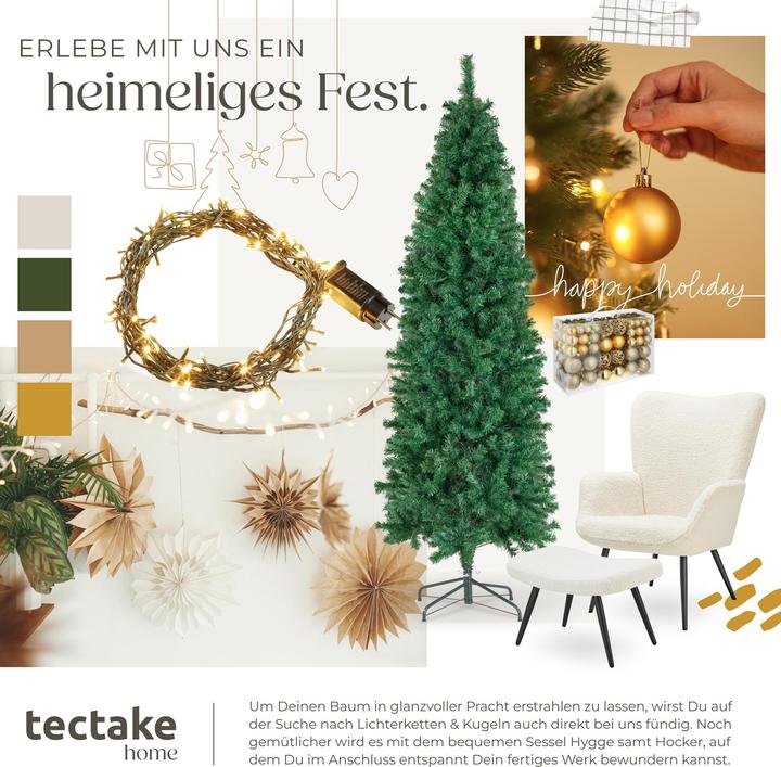 Image du produit tectake Sapin de Noël artificiel COMETE, aspect naturel (180 cm)