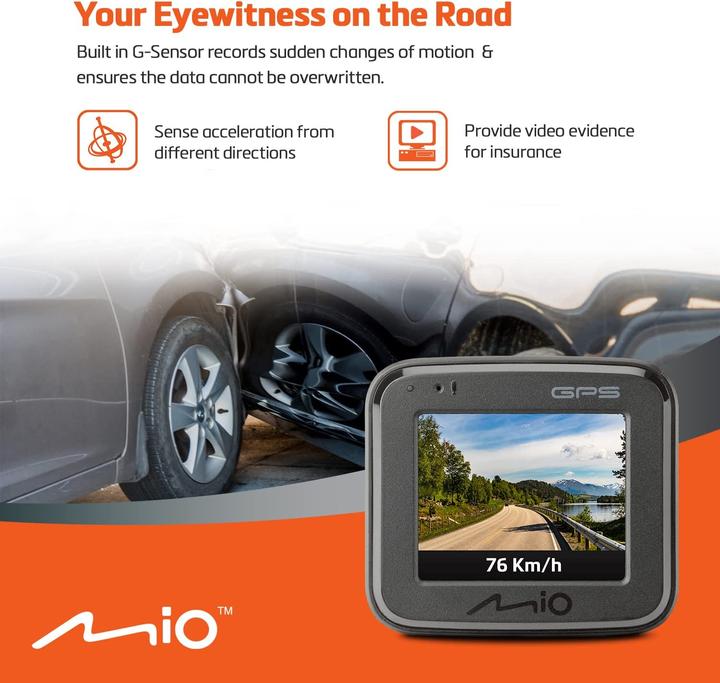 Actual product image Mio Mivue C570 (GPS receiver, Accelerometer, Full HD)
