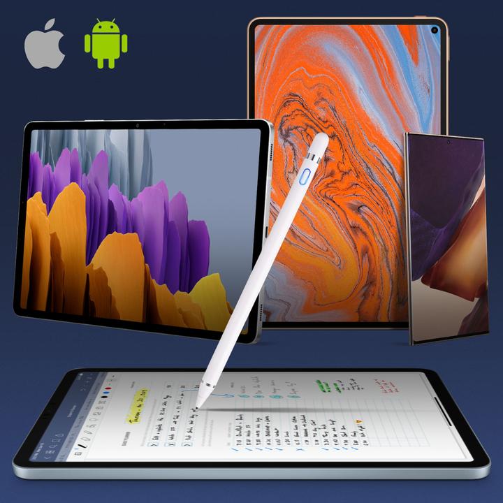 Produktbild Avizar Smartphone/Tablet/PC Touchscreen-Stift, feine Spitze, Aluminium – Weiss