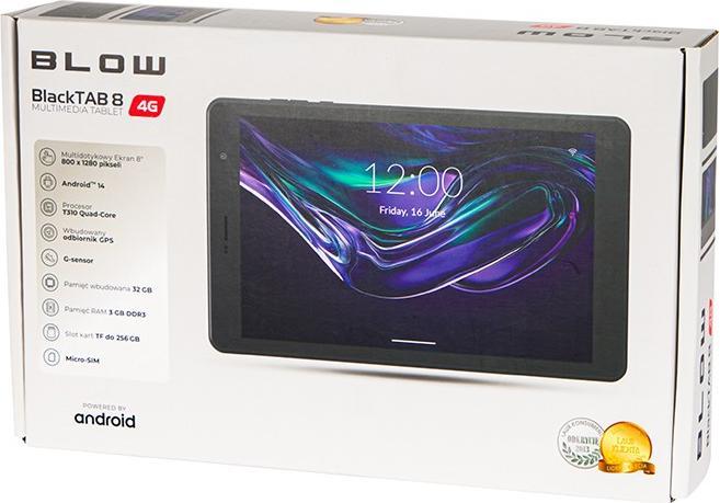 Produktbild Blow Tablet BlackTAB8 3/32GB 4G LTE (4G, 7.99", 3 GB, Black)