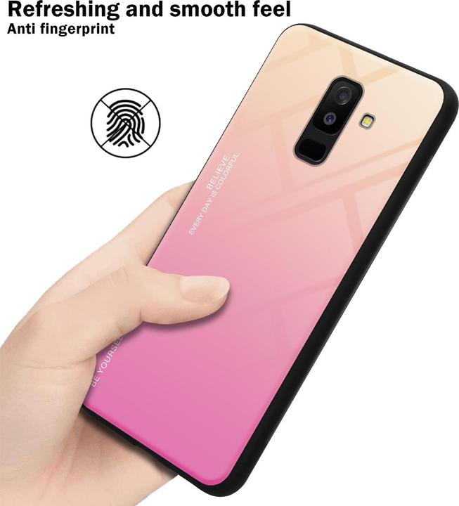 Produktbild Cadorabo TPU 2 Farben Glas Cover (Samsung Galaxy A6+)