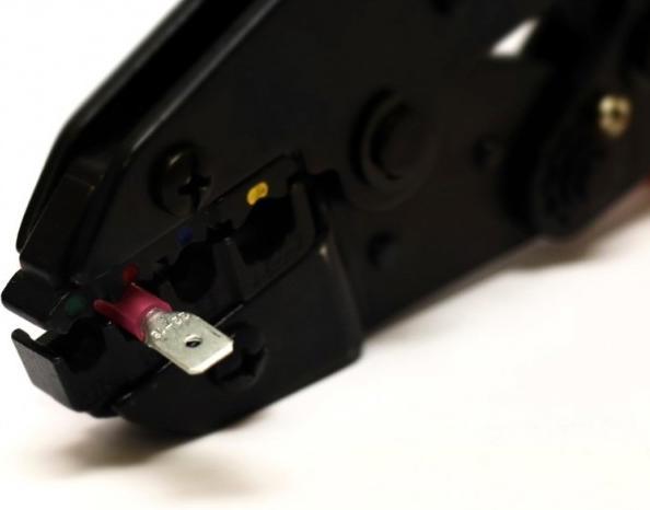 Actual product image EP Flat plug WP 6.3 x 0.8 mm, male, Red, 10pcs.