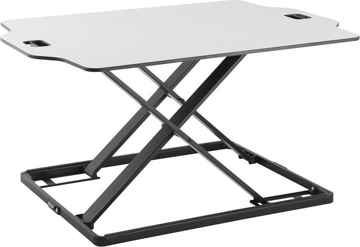 Produktbild Ergo Office Ultradünner Tischkonverter, Ständer für Arbeiten im Sitzen oder Stehen, weiss, mit Gasdru