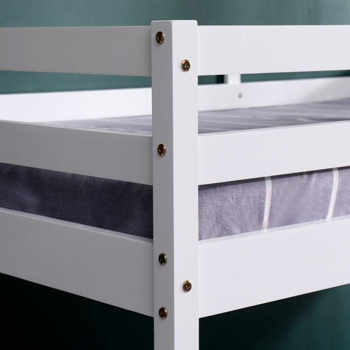 Image du produit Swisshandel24 Lit mezzanine Lilly 90x200 cm / 140x200 cm, blanc (140 x 200)