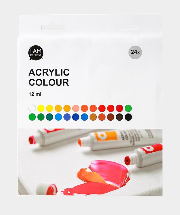Immagine prodotto I Am Creative Basic Acryl Set (Colorato, 12 ml)