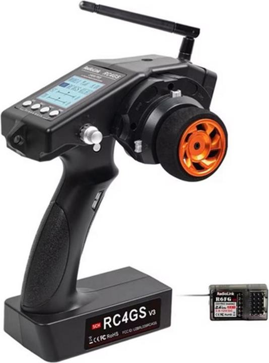 RadioLink Emetteur RC4GS V3 2.4 GHz, 5 canaux, avec récepteur