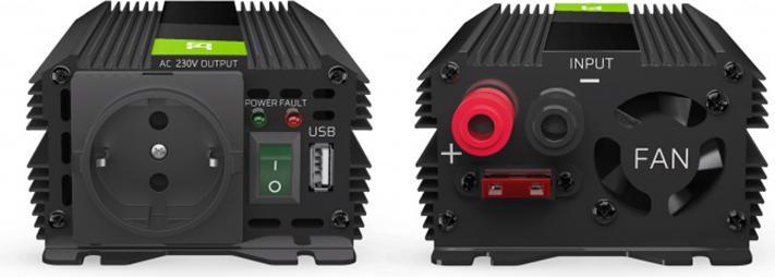 Image du produit GreenCell Car Power Inverter Converter 24V to 230V 300W/600W with USB