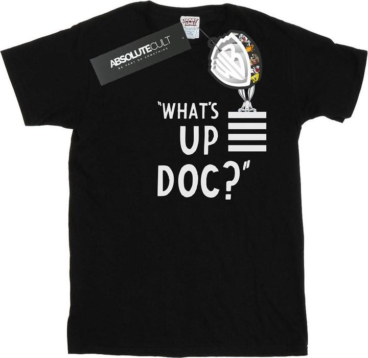 Immagine prodotto Looney Tunes Bugs Bunny What's Up Doc Stripes Maglietta Ampia Donna (XXL)