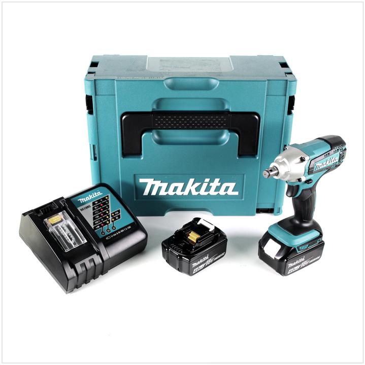Immagine prodotto Makita DTW 190 RMJ Avvitatore ad impulsi a batteria 18V in valigetta Makpac + 2x Batterie BL 1840 4 (Batteria ricaricabile)