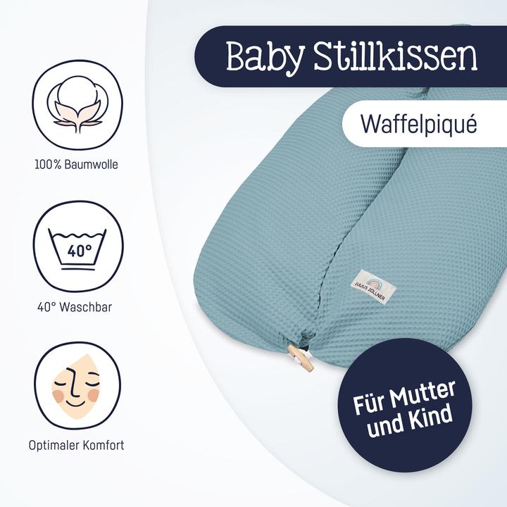 Image du produit Julius Zöllner Coussin d'allaitement Nappi avec bouton (70 cm)