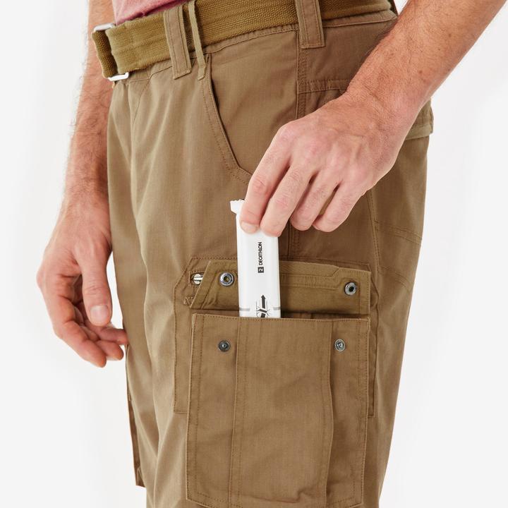 Immagine prodotto Forclaz Zip-Off-Hose Cargohose Herren Trekking Backpacking - Travel 500 braun (40)