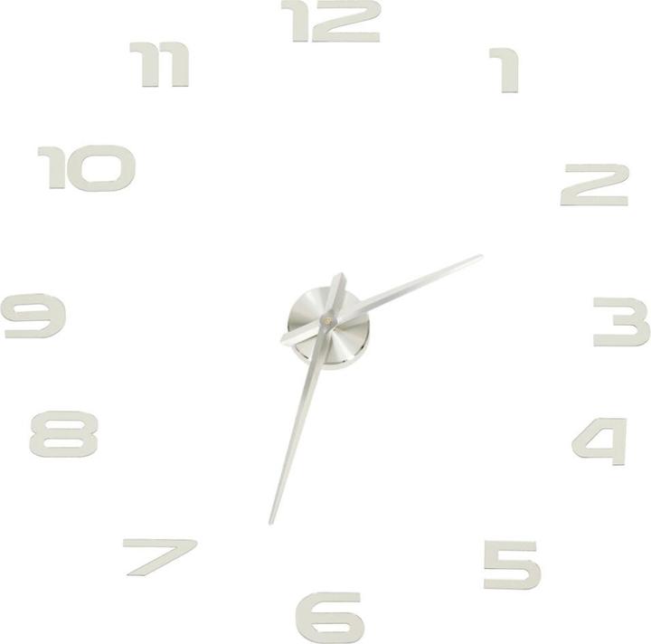 Immagine prodotto Ikonka Orologio da parete grande 80-120cm, argento (31 cm)