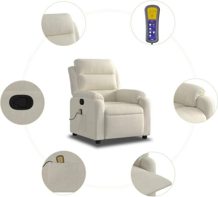 Produktbild VidaXL Massagesessel Samt