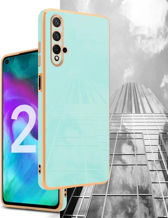 Productafbeelding Cadorabo Hoesje voor Honor 20 / 20S / Huawei NOVA 5T in TPU met camerabescherming LM130 Style (Huawei Nova 5T, TCL 20S, LG K20)