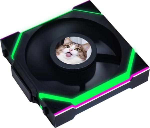 Produktbild Lian-Li UNI FAN SL Wireless LCD Lüfter, ARGB, PWM, 3er-Pack inkl. Controller - Reverse Blade, 120 mm (120 mm, 3 x)