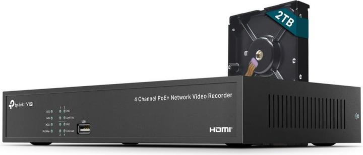 TP-Link 4 canali PoE NVR 2TB HDD (Videoregistratore di rete (NVR))