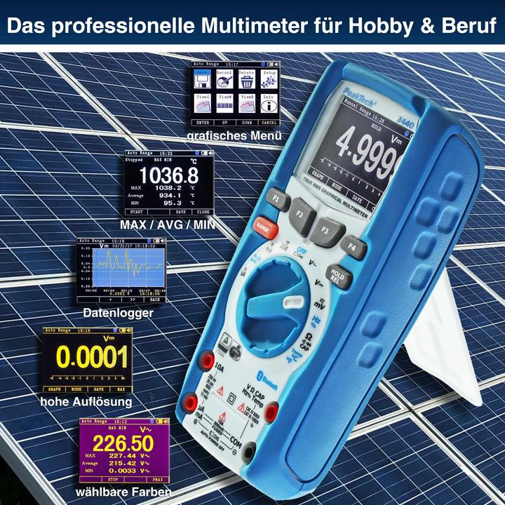 Actual product image Peaktech P 3440 Graphical digital multimeter (CAT III 1000V, CAT IV 600V)