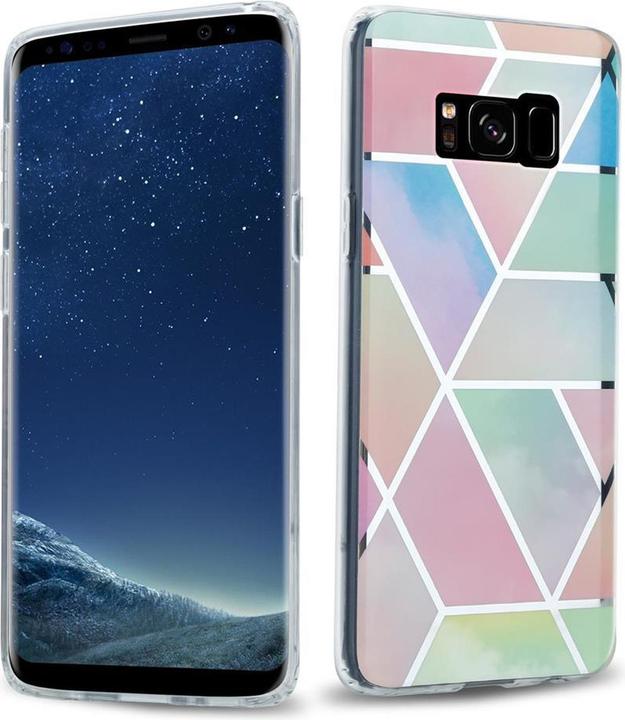 Produktbild Cadorabo IMD TPU Bunter Marmor Cover (Samsung Galaxy S8+)