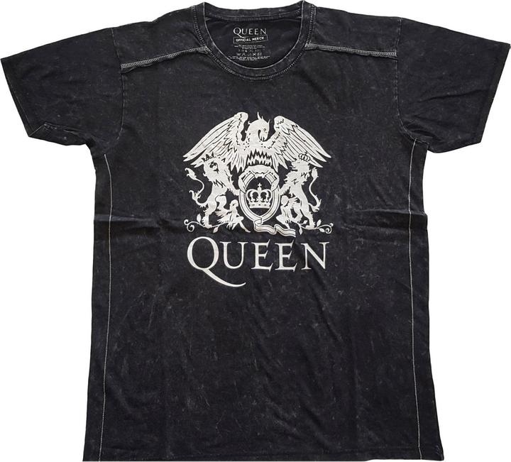 Queen Adult Wash Collection Crest T-shirt (S)