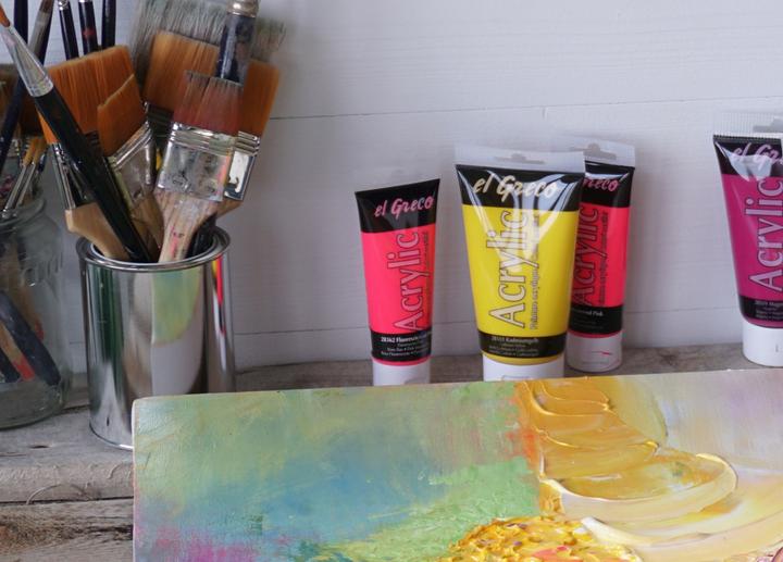 Actual product image Kreul el Greco Acrylic (Light green, 75 ml)