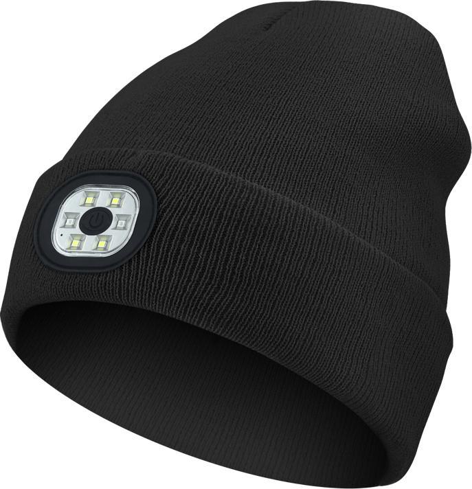 Immagine prodotto Japcell Cappello in maglia con luce LED ricaricabile integrata (120 lm)