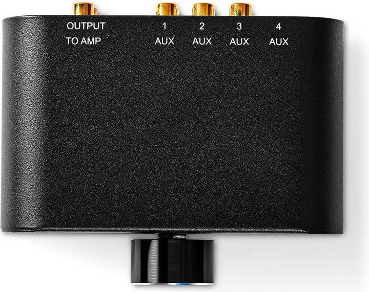 Produktbild Nedis Analog Audio-Schalter | 4-Port port(s) | Anschlüsse – Eingang: 1x 3,5 mm Audio-Eingang / 3x (2 (Analog -> Digital)