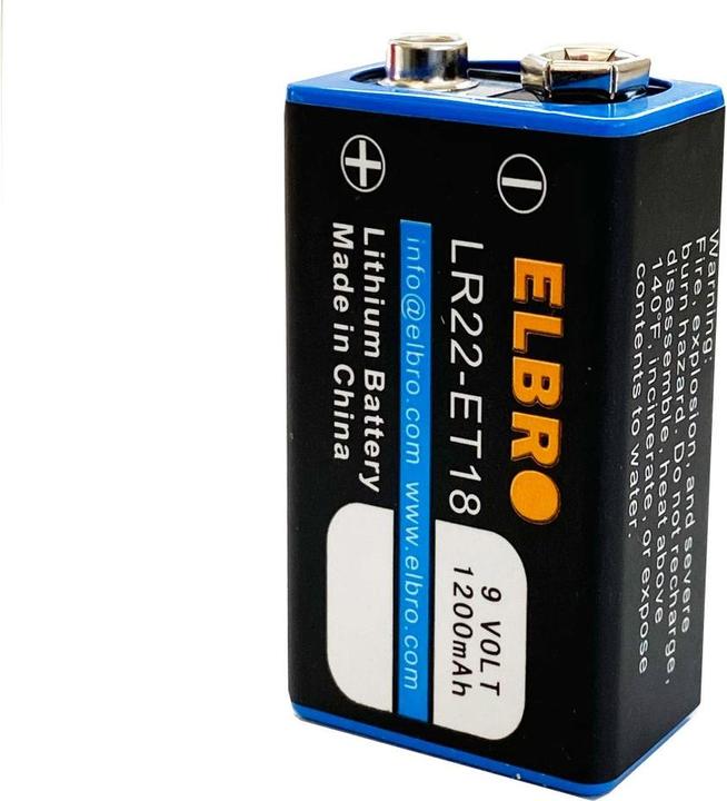 Elbro Pila al litio diossido di manganese LR22 9V 1 pezzo (1 pz., 1200 mAh)