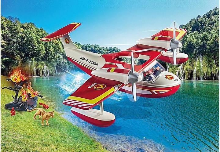 Image du produit Playmobil Avion de pompier avec fonction d'extinction (71463)