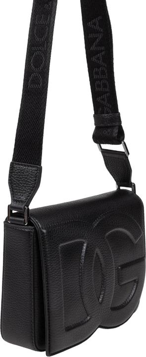 Actual product image Dolce & Gabbana black deer leather shoulder bag