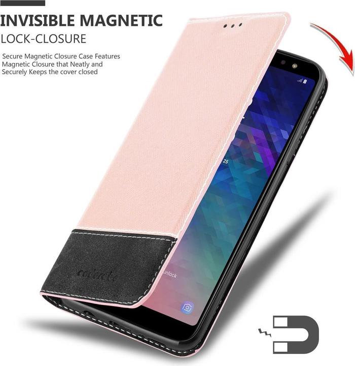 Produktbild Cadorabo X-Wallet Kunstlederkombi Hülle (Samsung Galaxy A6+)
