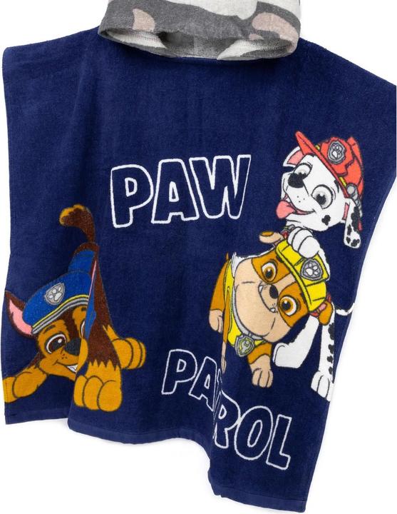 Actual product image Paw Patrol Kids/Children Camo Hooded Towel