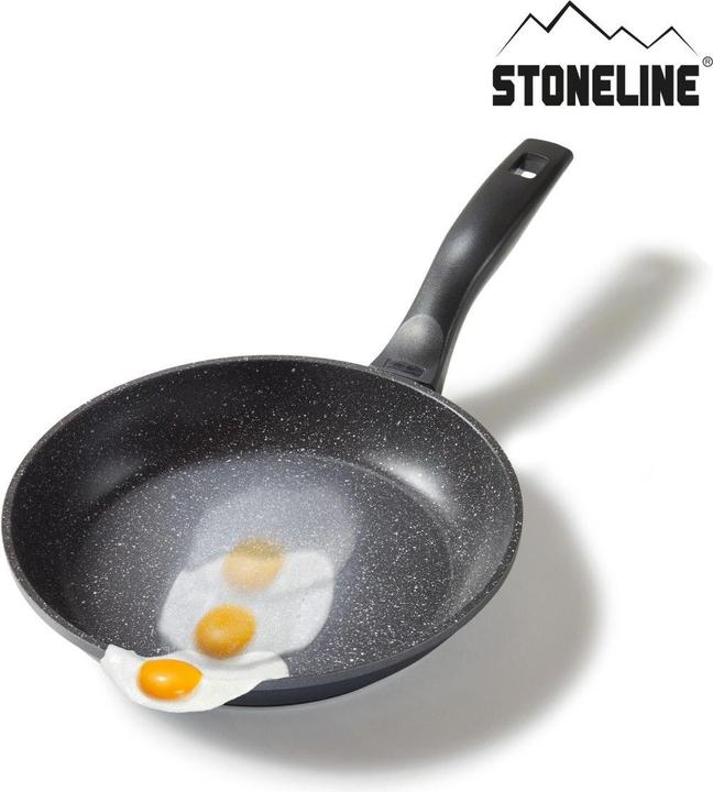 Actual product image Stoneline Cookware set 13 pieces with lids, coated pots, pans Induction suitable (32 cm, Saucepan, Pot, Frying pan, Aluminium)