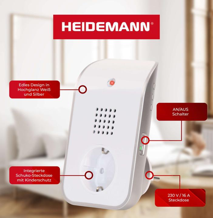 Actual product image Heidemann Wireless chime set HX Curve (Funk)
