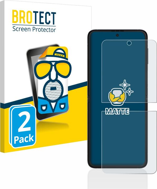 Actual product image BROTECT Anti-glare screen protector matt (2 Piece, Samsung Galaxy Z Flip3)